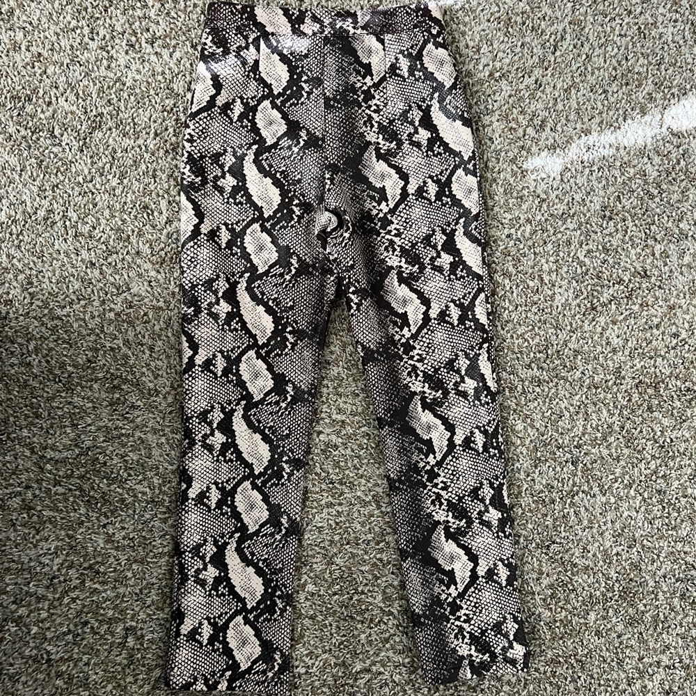 Urban Outfitters Maia Snake Print High Waisted Pa… - image 3